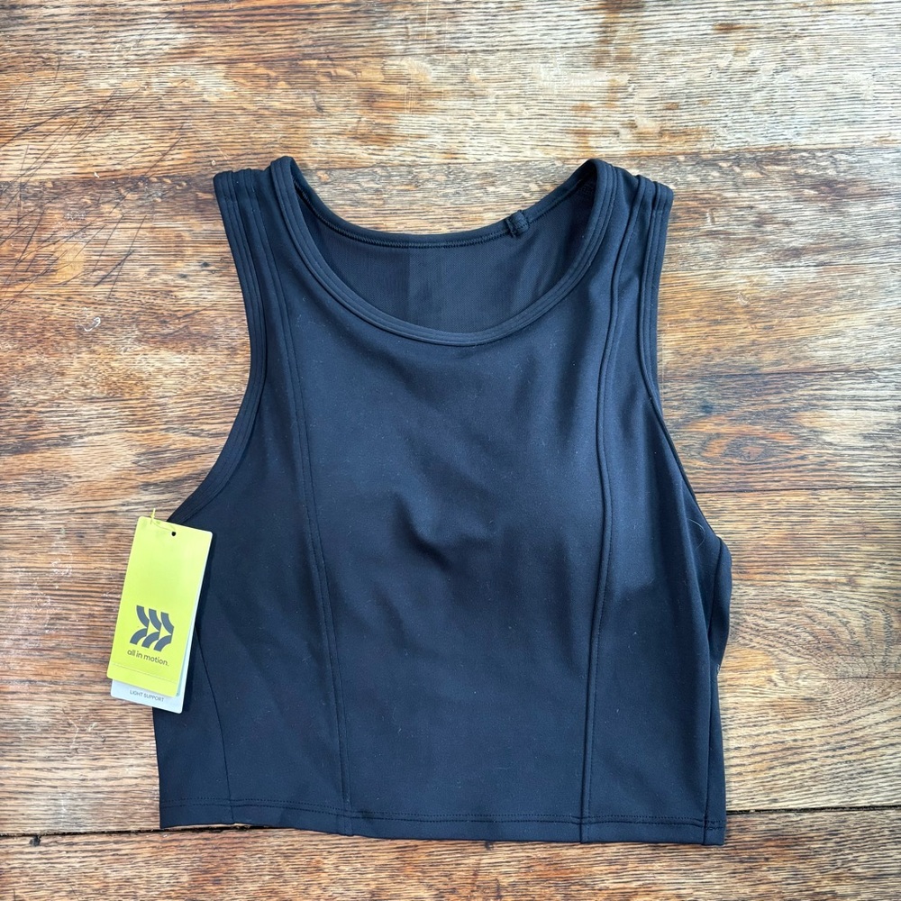All in Motion Black Sports Crop Top